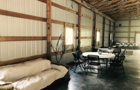 Set up our hay bales for couch